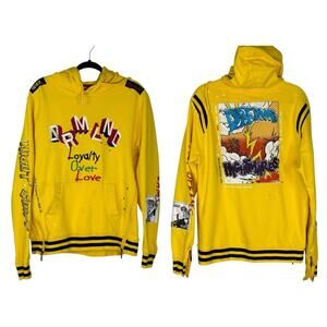DREAMLAND Men’s Graphic Hoodie Nightmare Patched Embroidered Size L